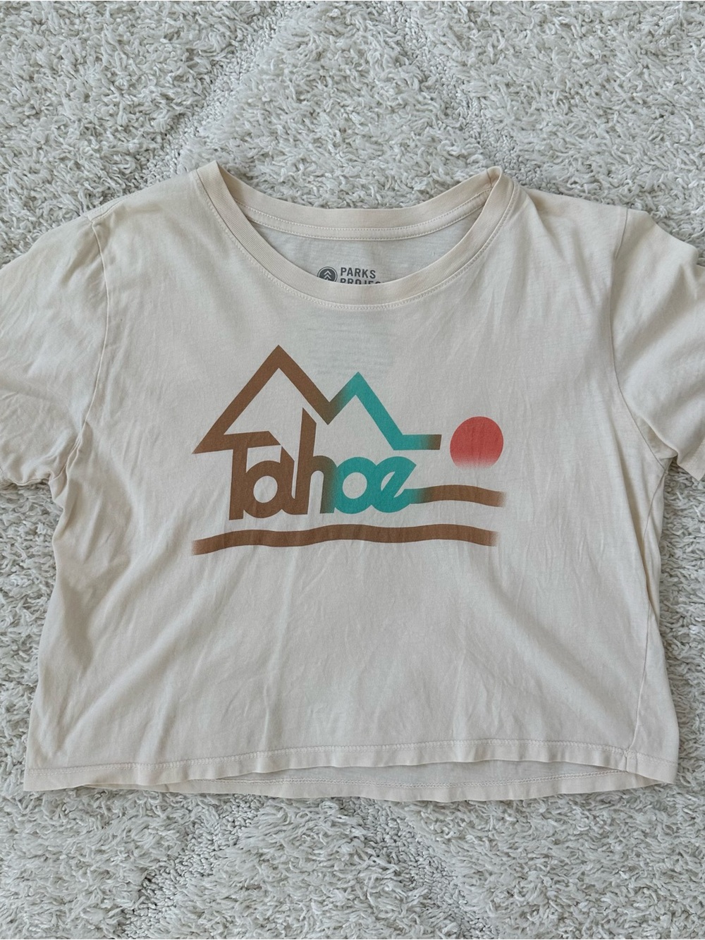 PARKS PROJECT Tahoe Faded Crop Graphic Tee